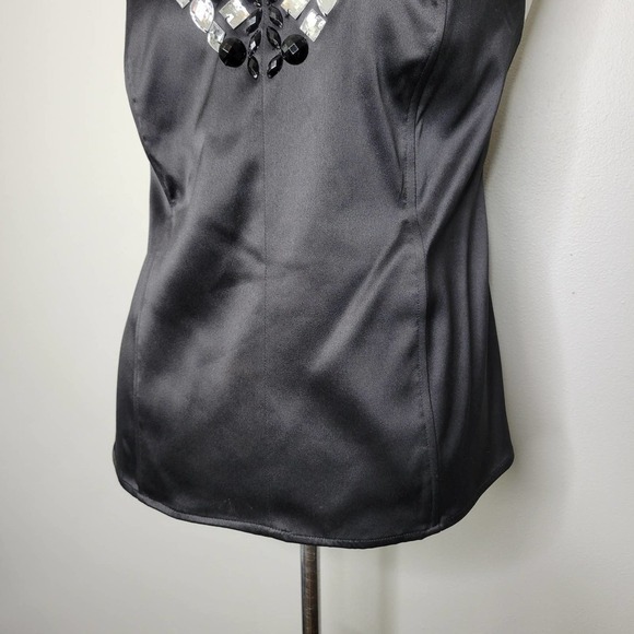 Lane Bryant Black Strapless Embellished Satin Corset Top Women Size 18 - Picture 5 of 9